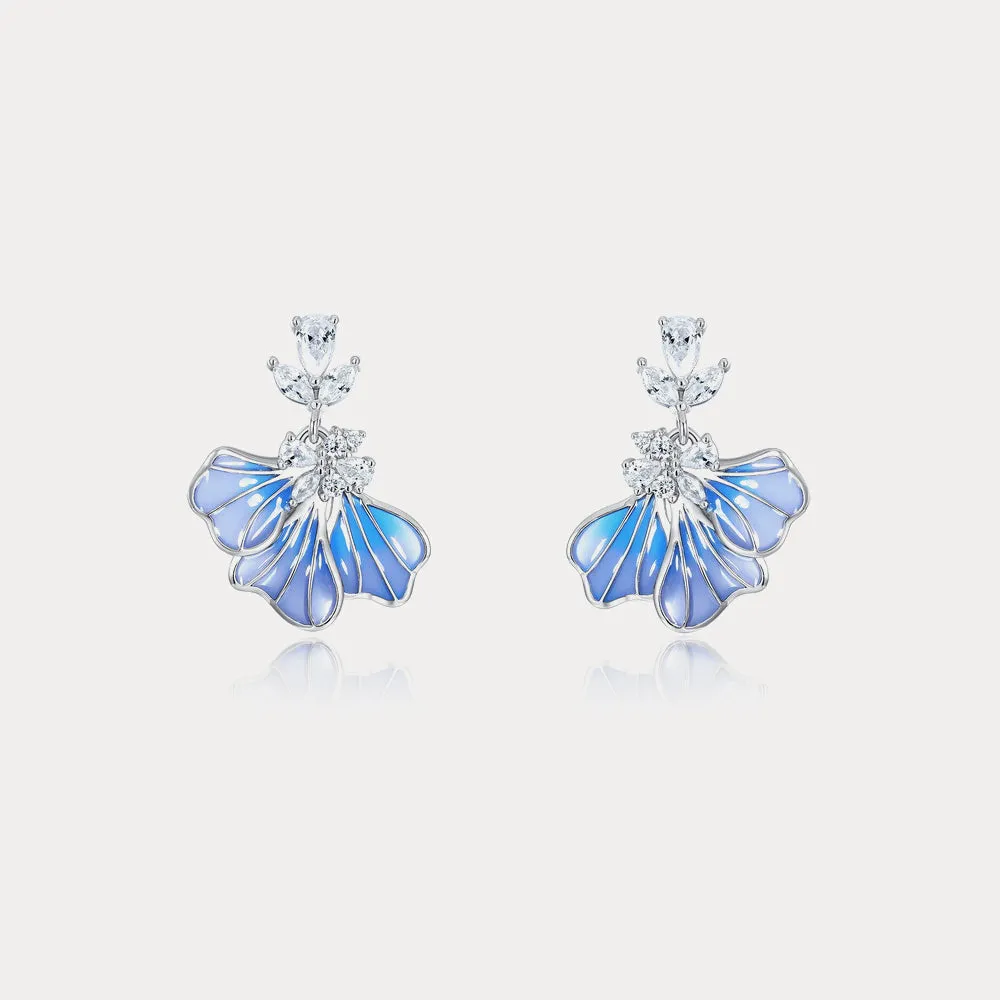 Iris Flower Earrings sold by Selenichast