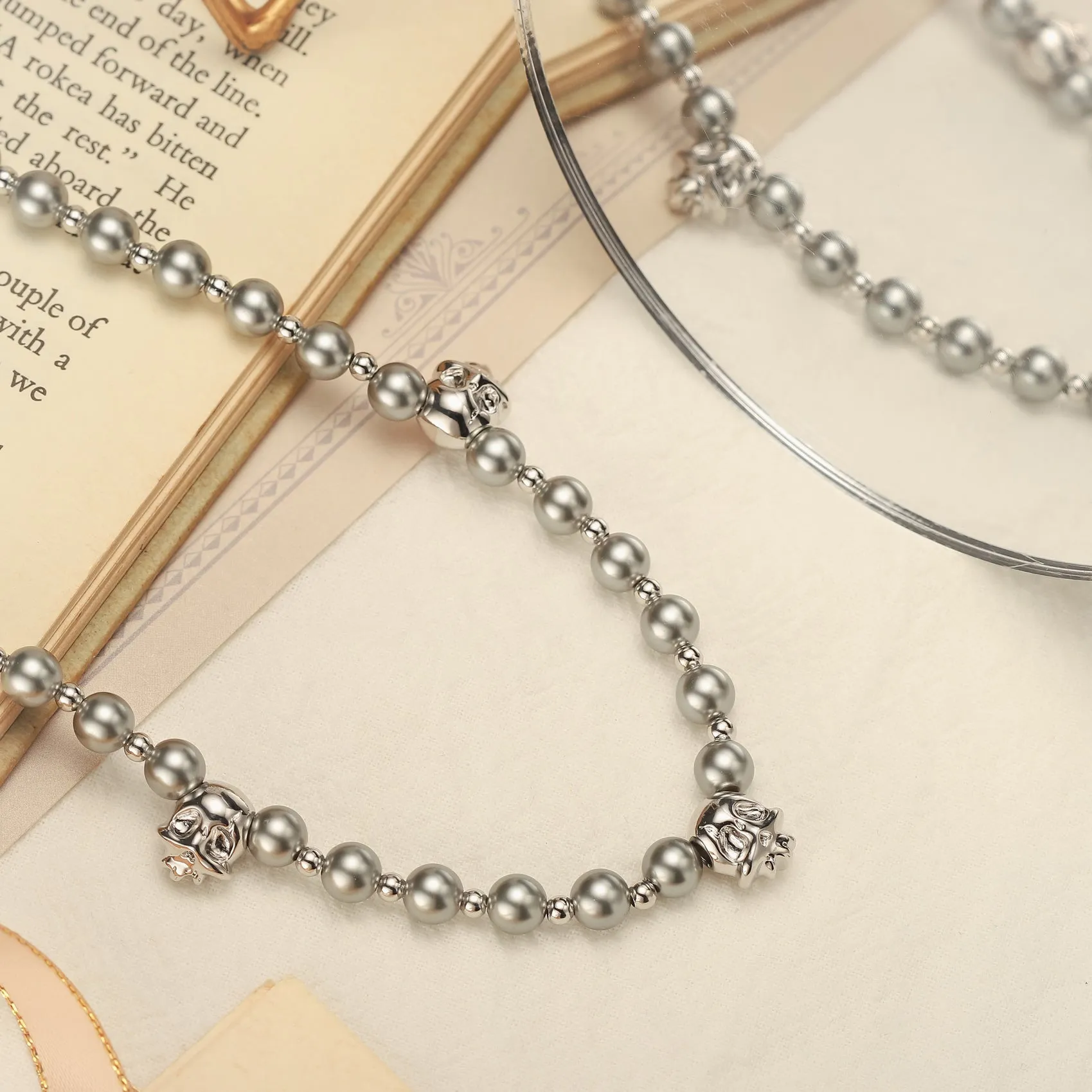 Skull Bead Necklace sold by Selenichast product image thumbnail 3