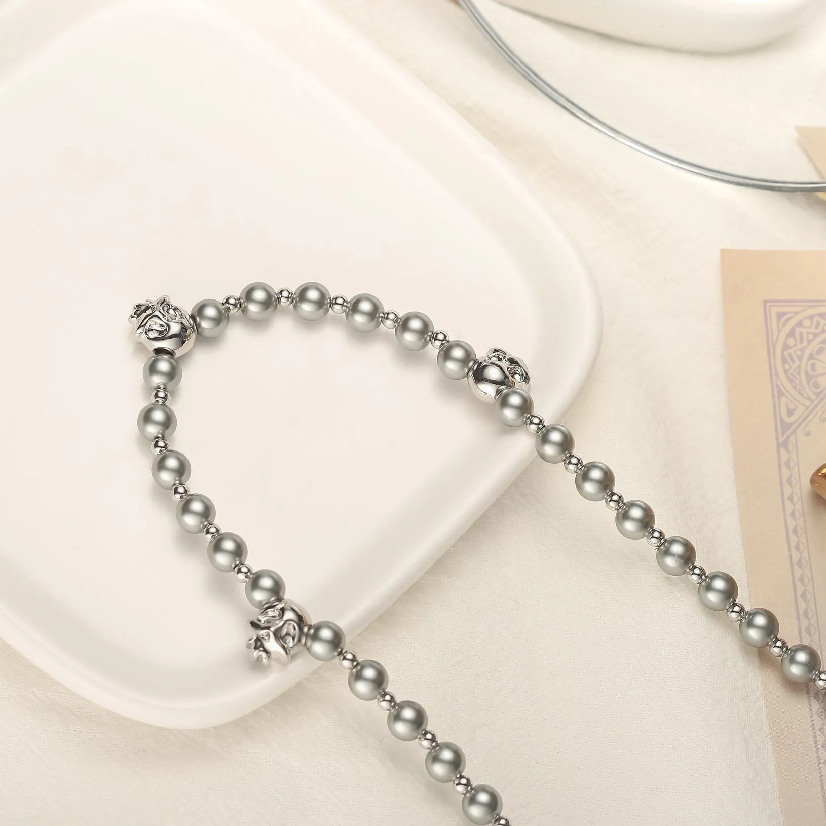 Skull Bead Necklace sold by Selenichast product image thumbnail 4