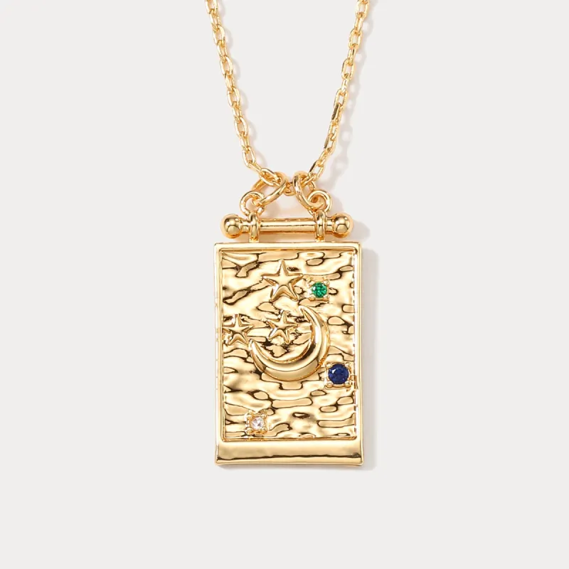 Starry Moon Tarot Necklace sold by Selenichast