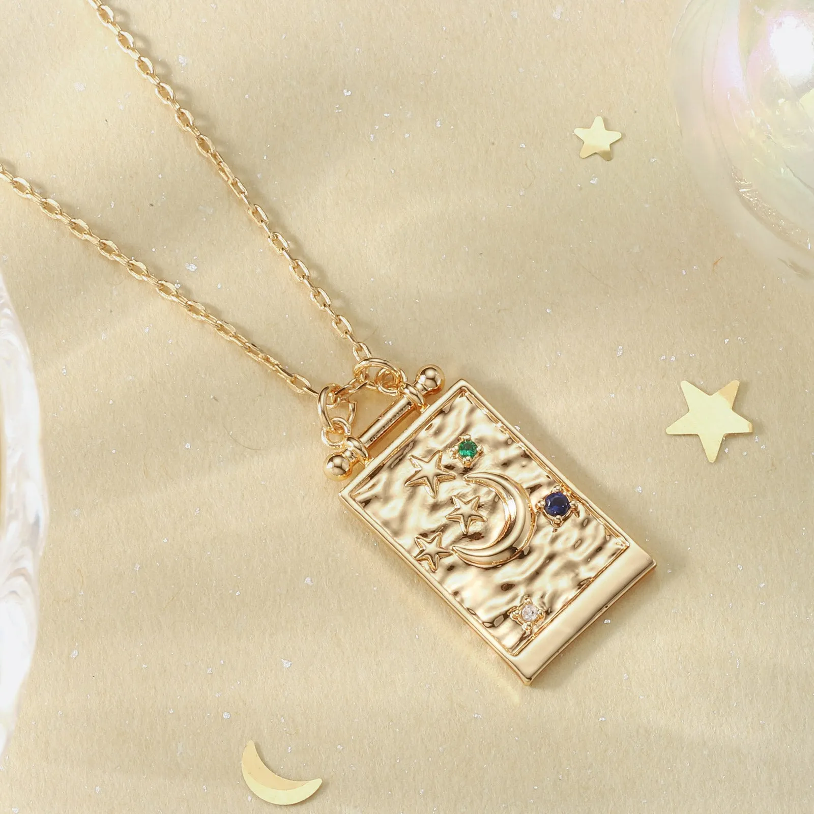 Starry Moon Tarot Necklace sold by Selenichast product image thumbnail 3
