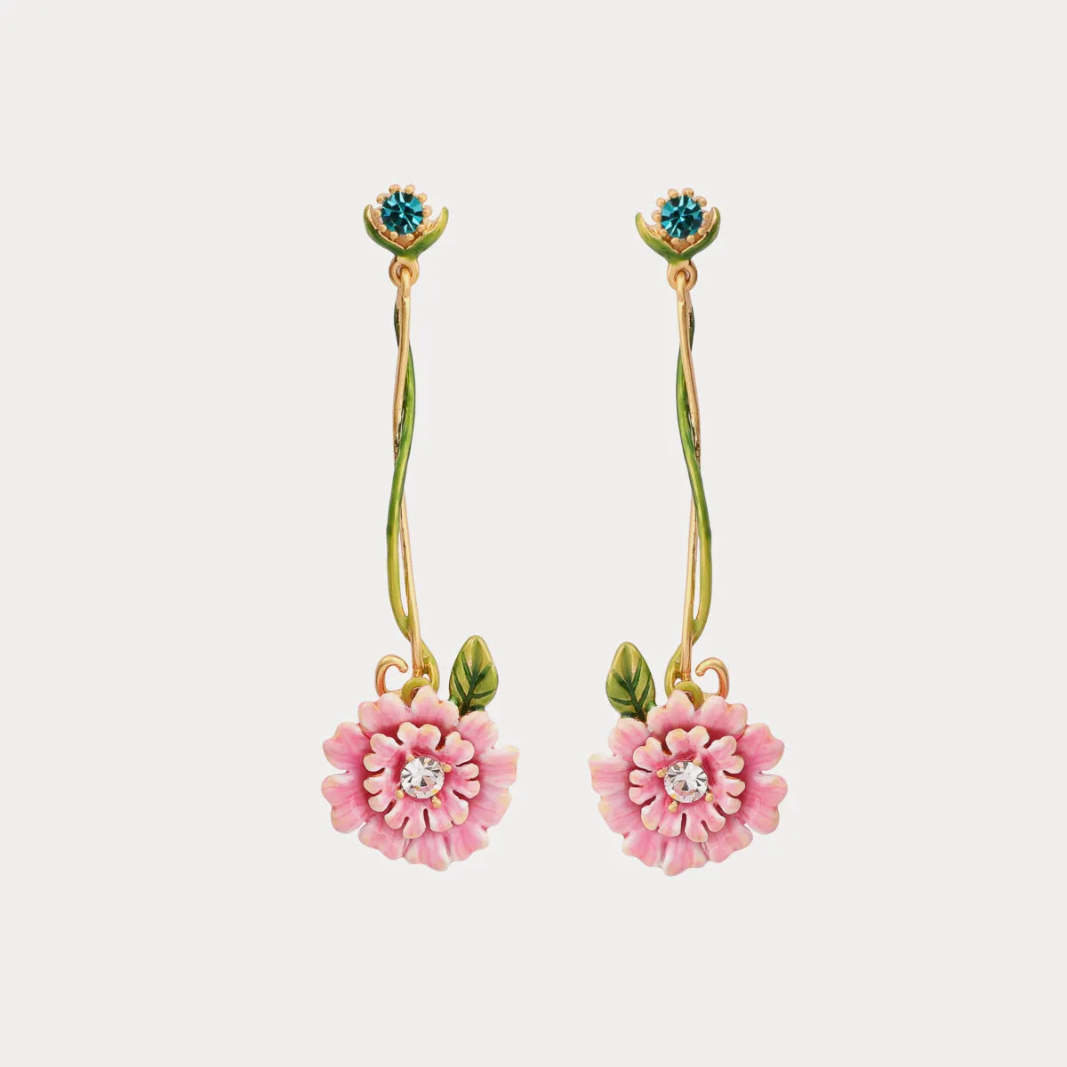 Pink Peony Earrings sold by Selenichast