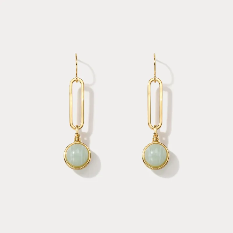 Green Gemstone Earrings sold by Selenichast