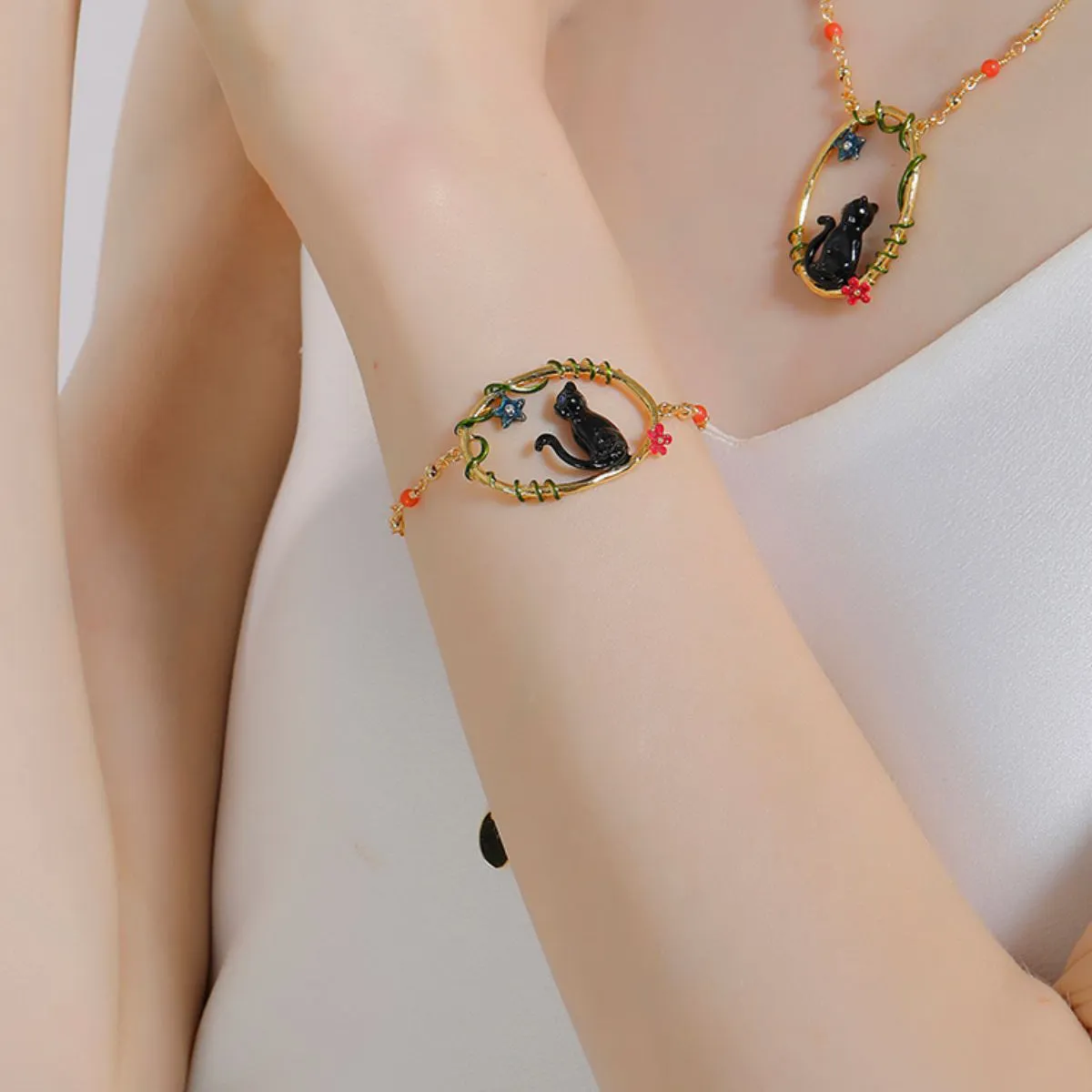 Black Cat Necklace sold by Selenichast product image thumbnail 4
