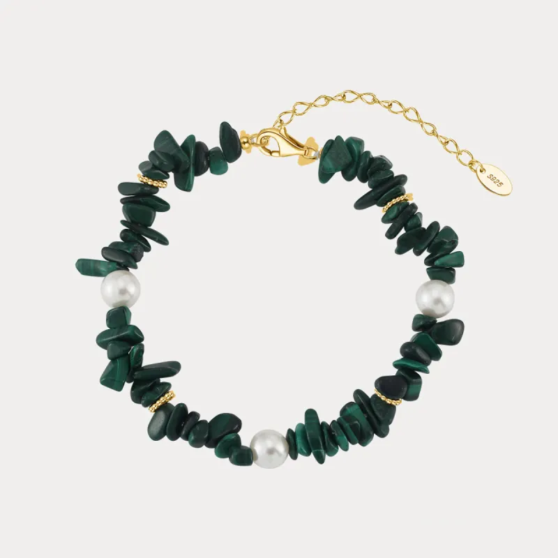 Malachite Pearl Bracelet sold by Selenichast