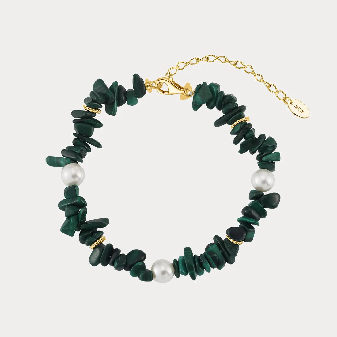 Malachite Pearl Bracelet sold by Selenichast