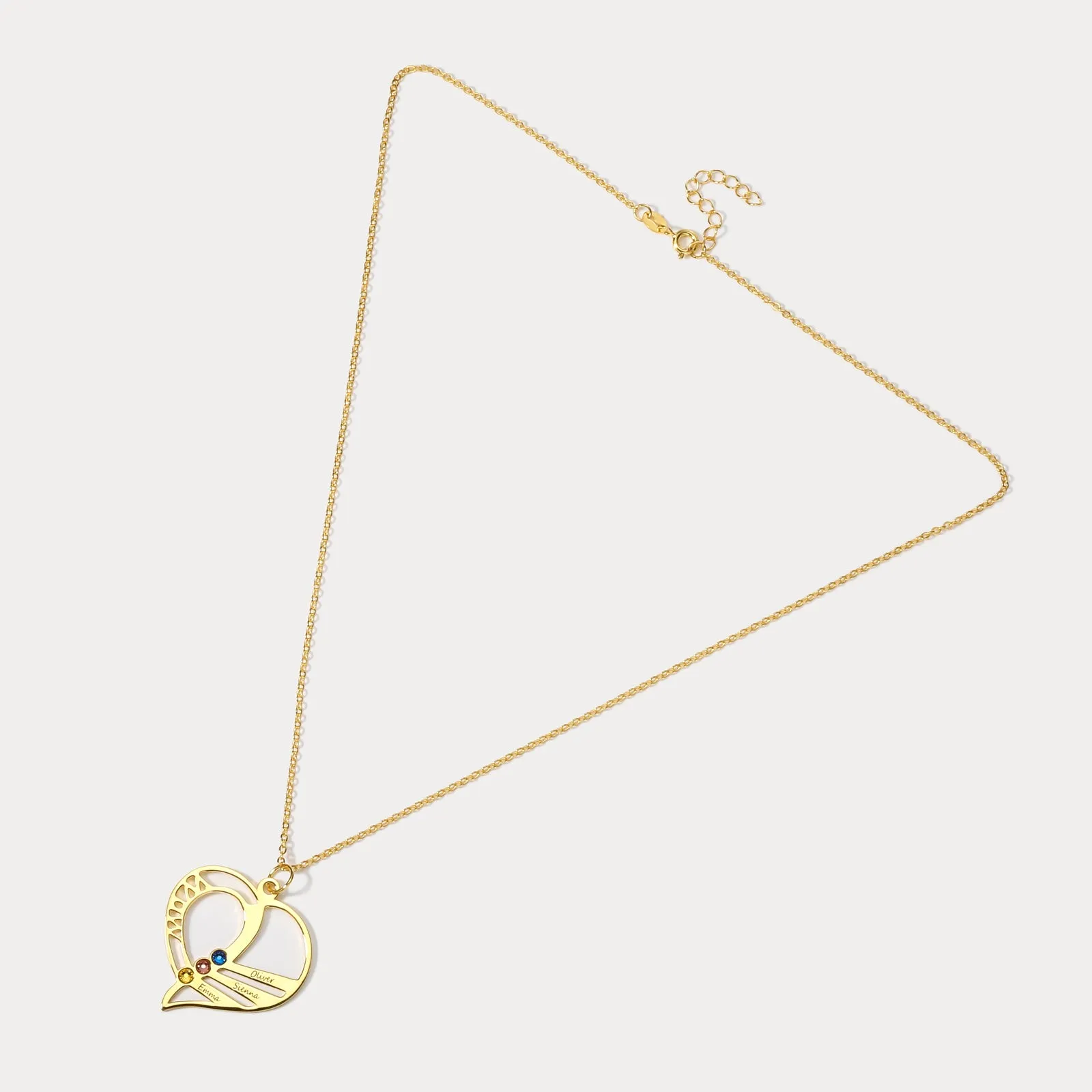 Multi-name Heart Necklace sold by Selenichast product image thumbnail 4