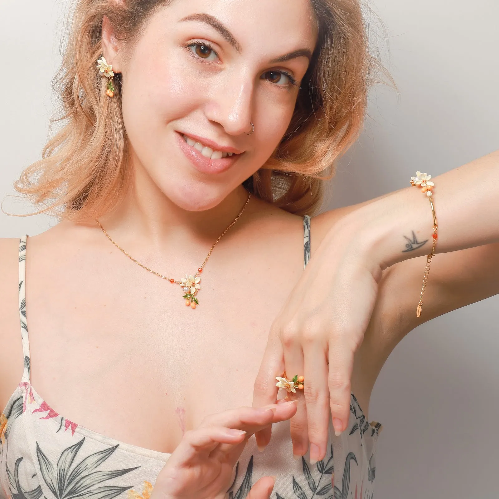 Orange Blossom Earrings sold by Selenichast product image thumbnail 4