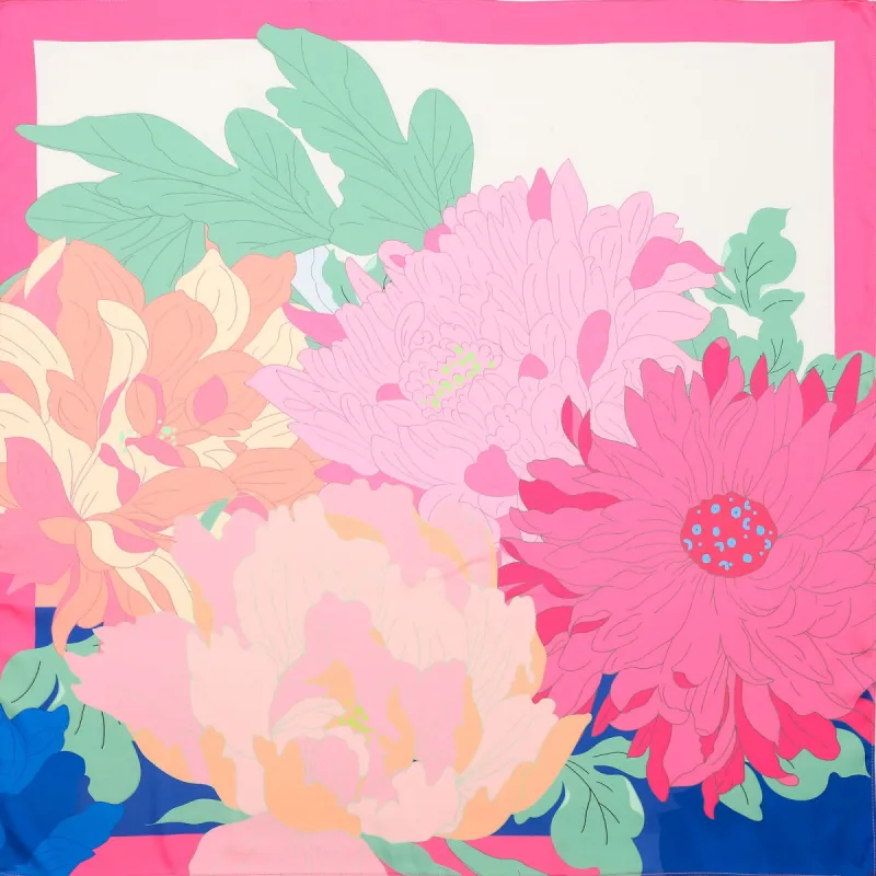 Blossom Silk Square Scarf sold by Selenichast