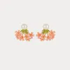 Pink Verbena Ear Jacket Earrings sold by Selenichast