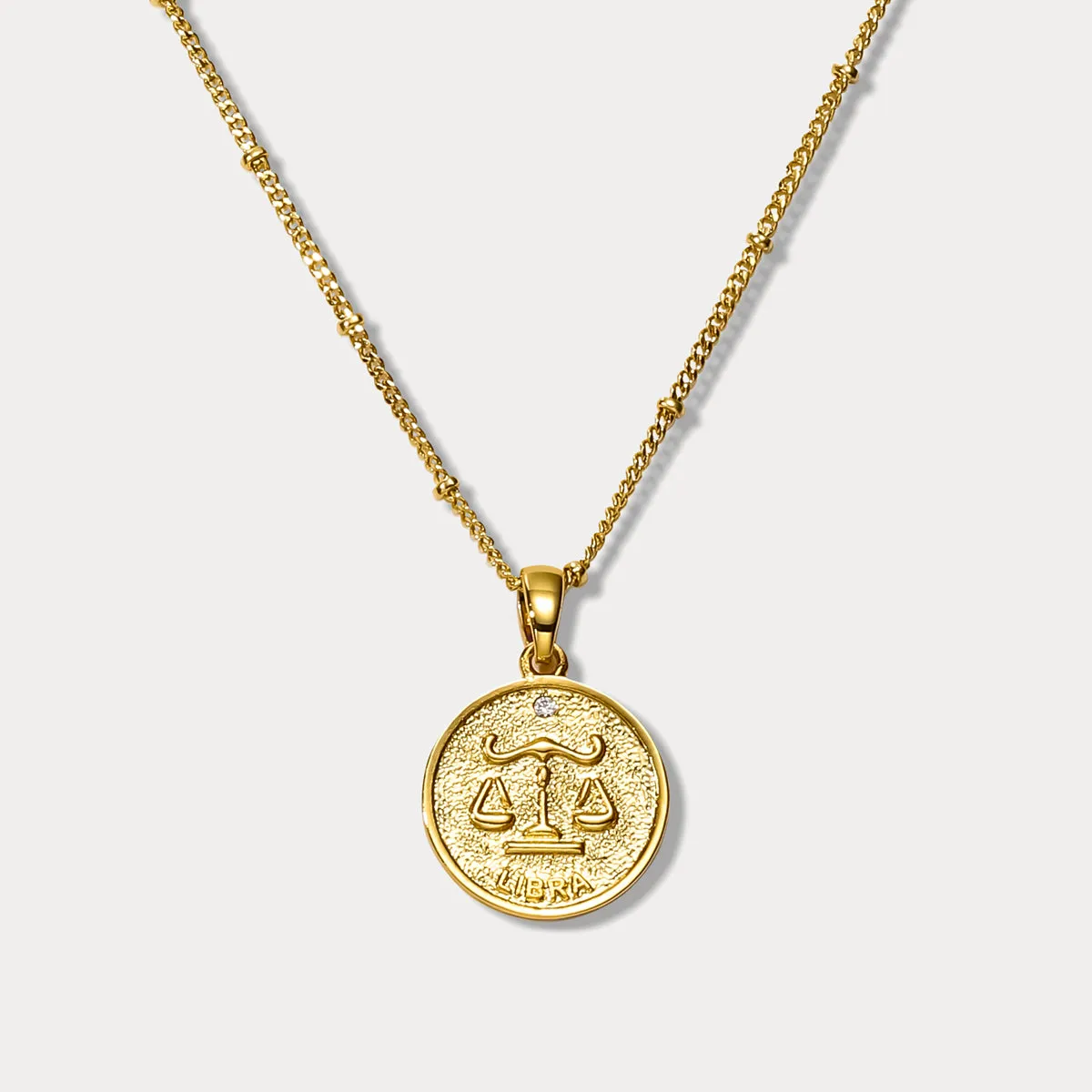Libra Constellation Coin Pendant Necklace sold by Selenichast