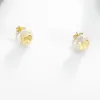 Butterfly Pearl Stud Earrings sold by Selenichast