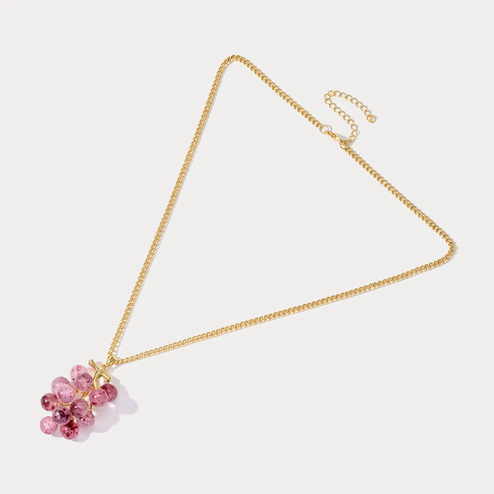 Purple Berry Pendant Necklace sold by Selenichast product image thumbnail 5