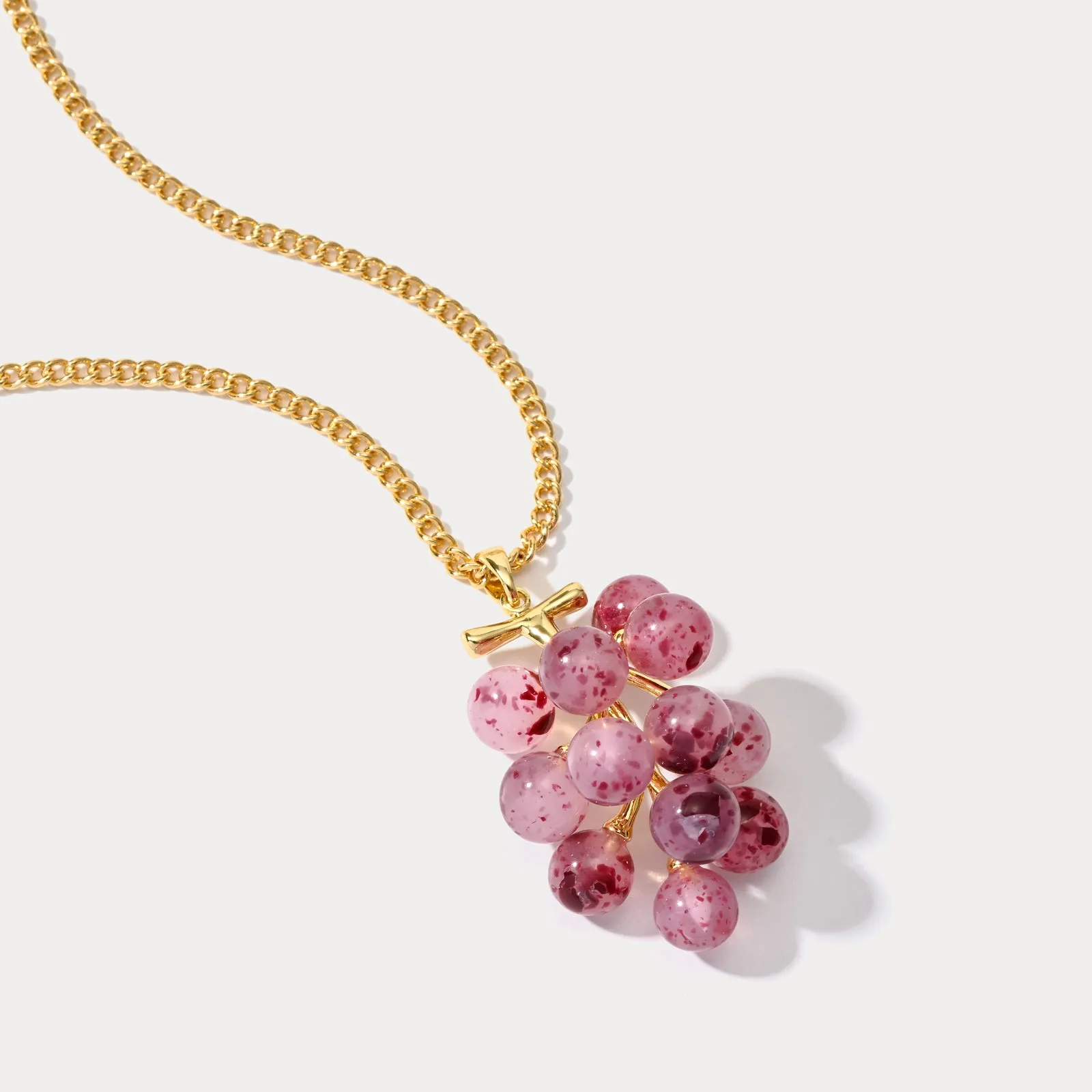 Purple Berry Pendant Necklace sold by Selenichast product image thumbnail 4