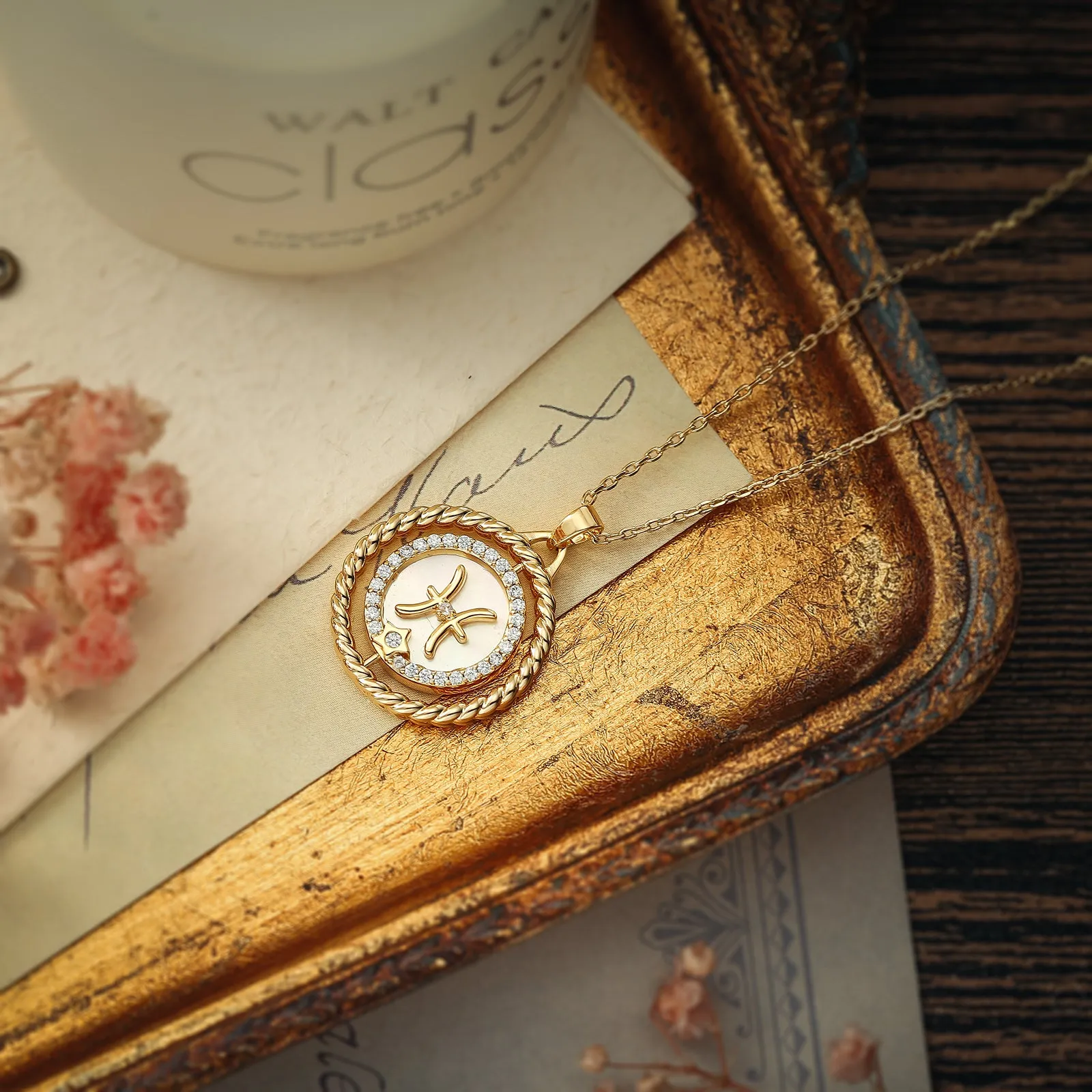 Pisces Galaxy Constellation Pendant Necklace sold by Selenichast product image thumbnail 4