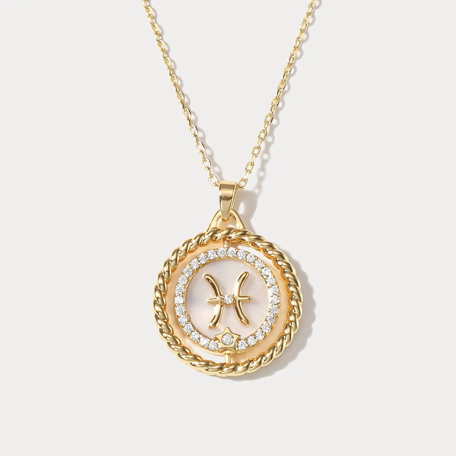 Pisces Galaxy Constellation Pendant Necklace sold by Selenichast