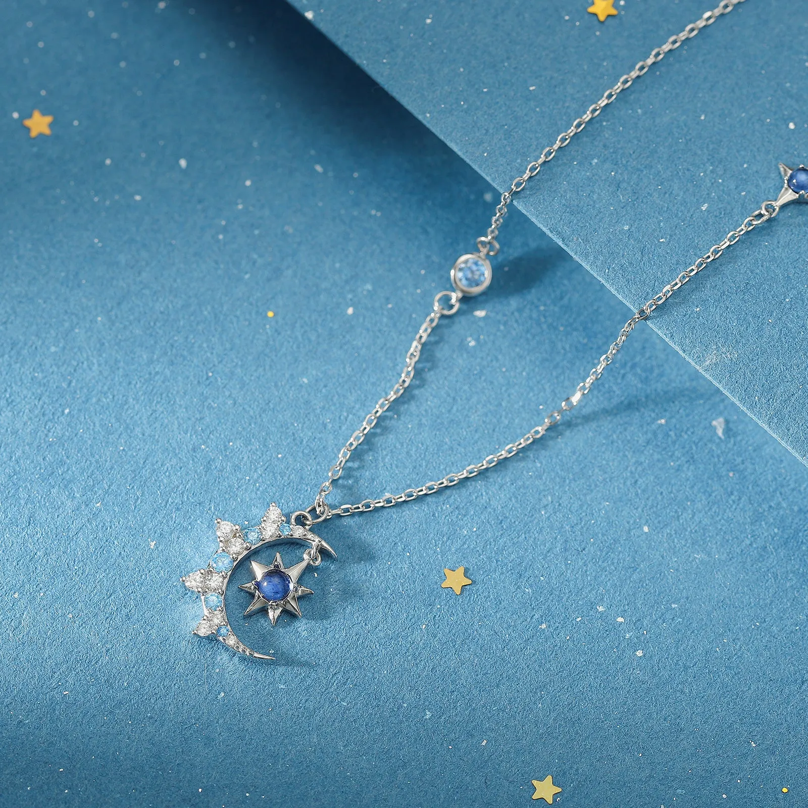Moon & Eight-pointed Star Necklace sold by Selenichast product image thumbnail 4