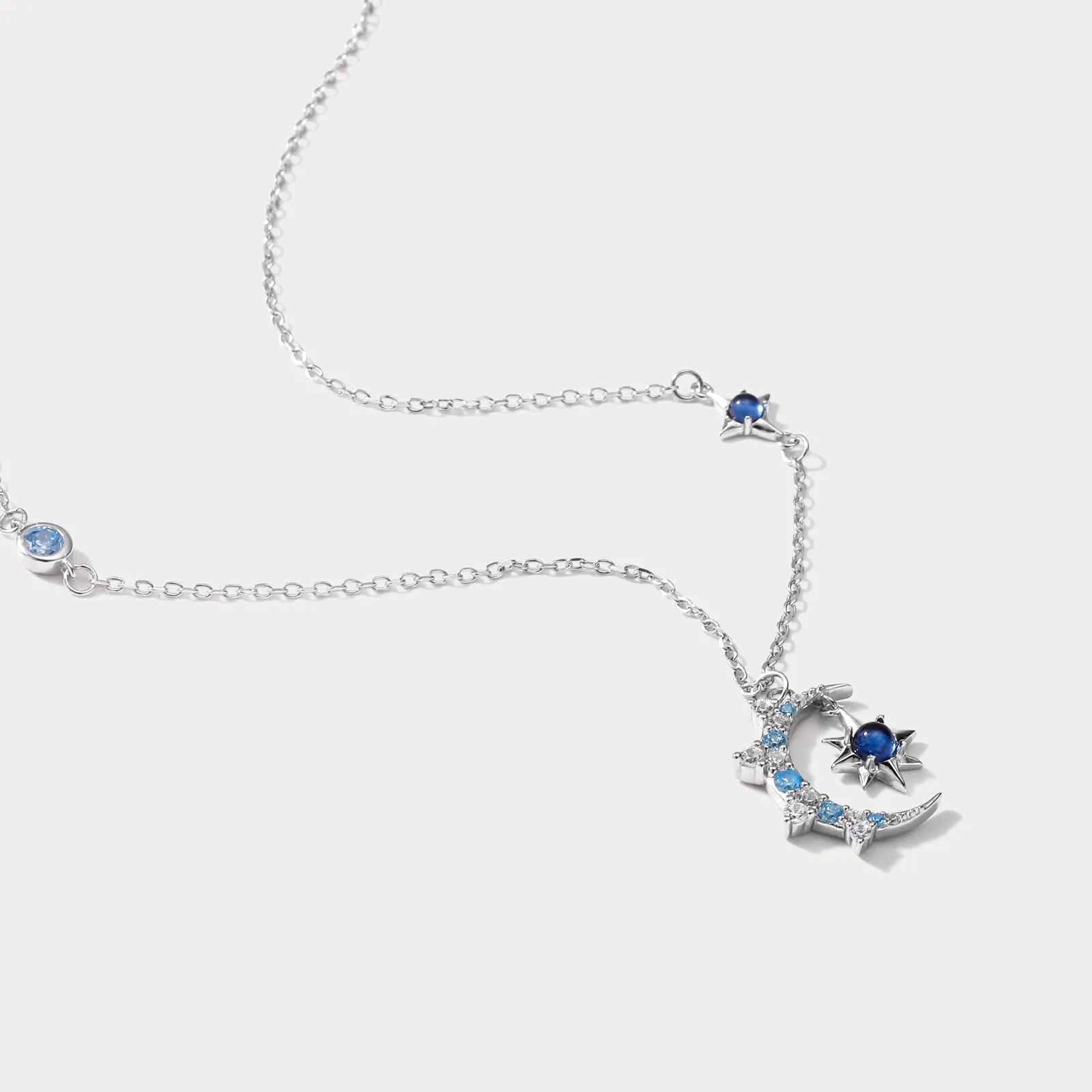 Moon & Eight-pointed Star Necklace sold by Selenichast product image thumbnail 5