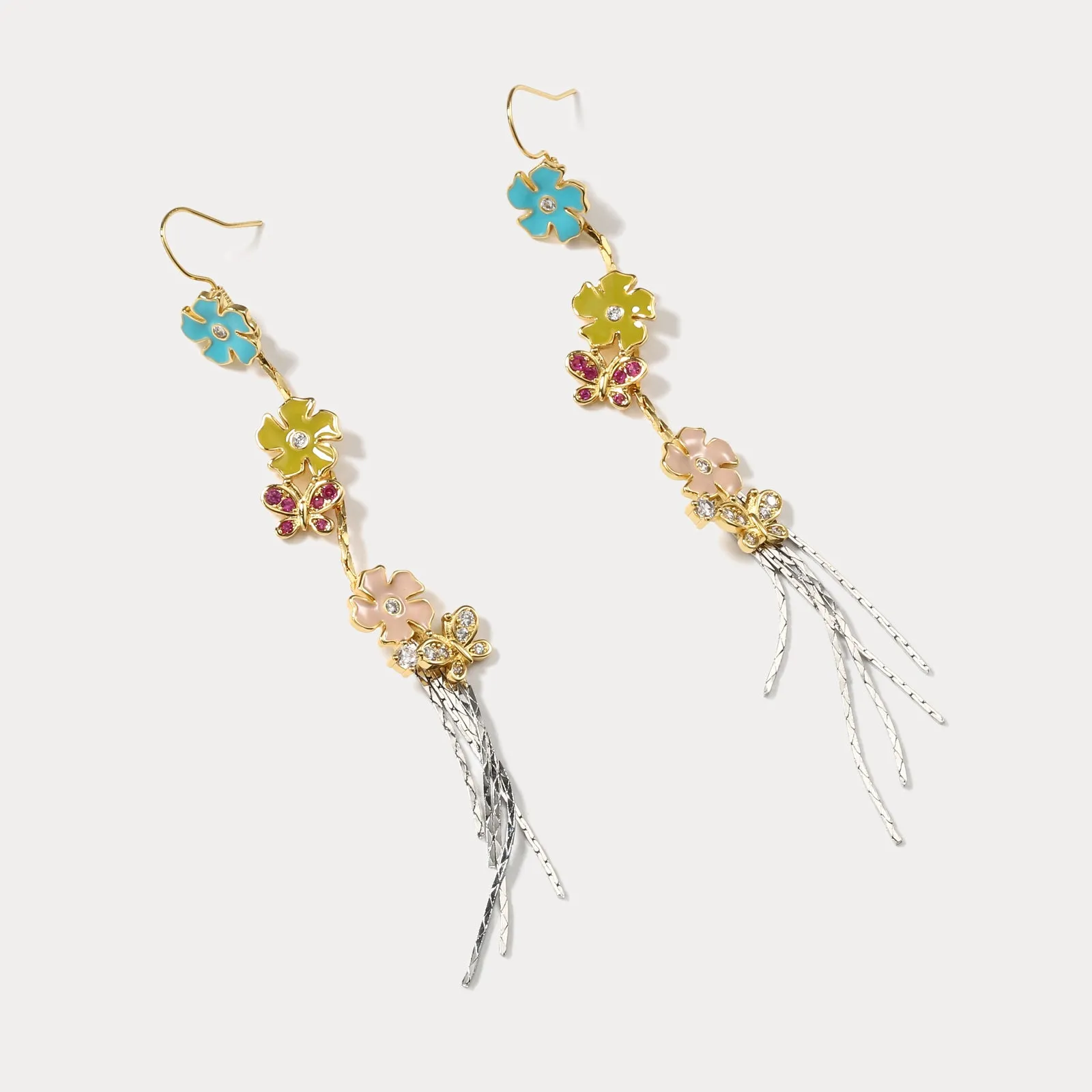 Flower Butterfly Earrings sold by Selenichast product image thumbnail 4