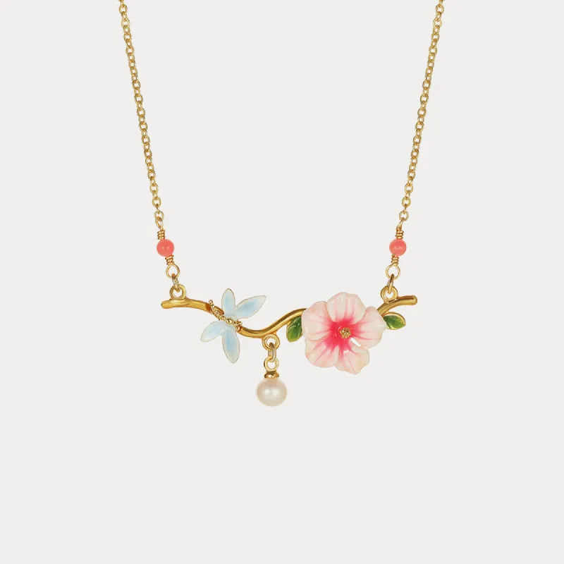 Hibiscus Necklace sold by Selenichast