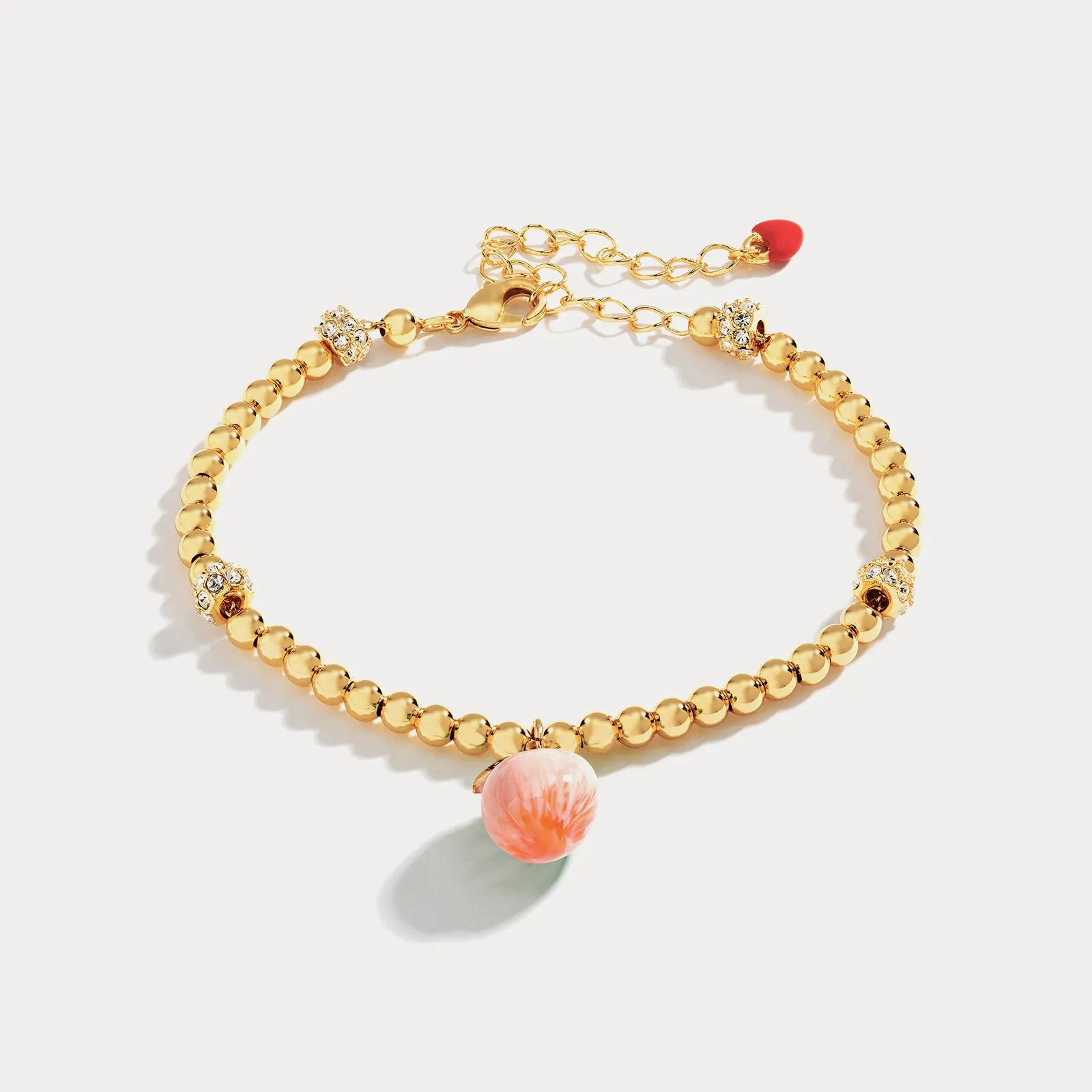 Peach Enamel Bracelet sold by Selenichast