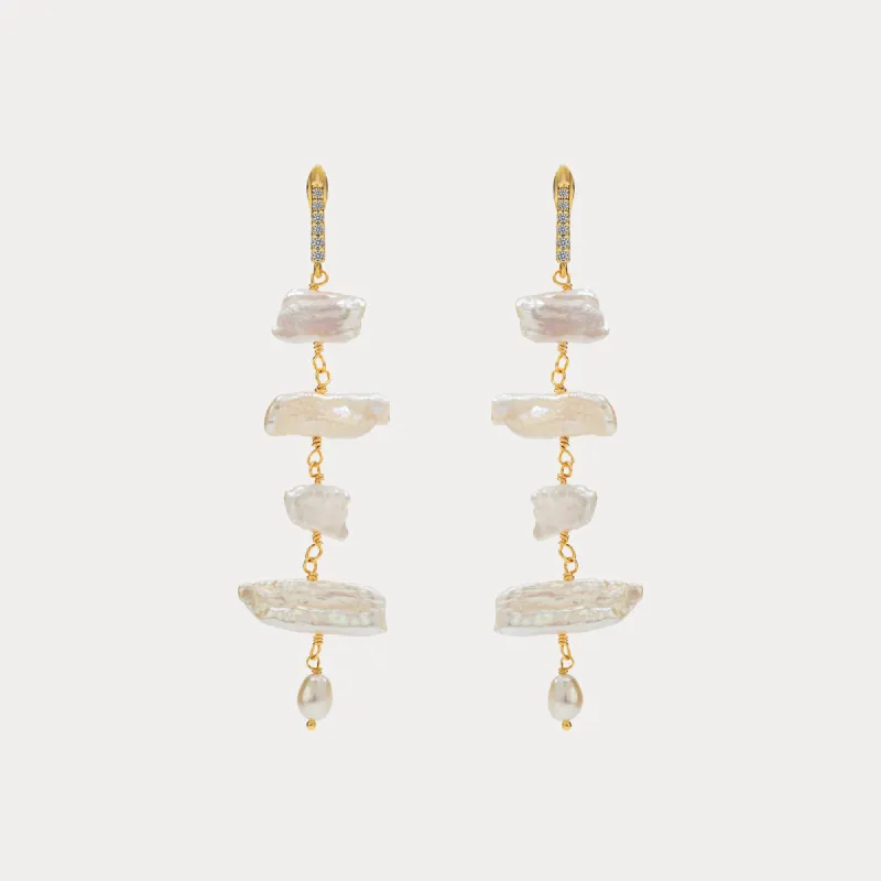 Baroque Pearl Earrings sold by Selenichast