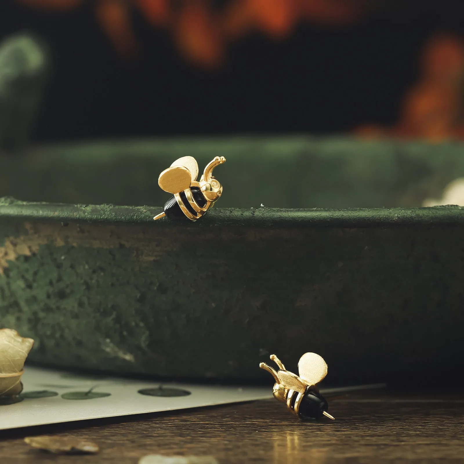 Honey Bee Stud Earrings sold by Selenichast product image thumbnail 4