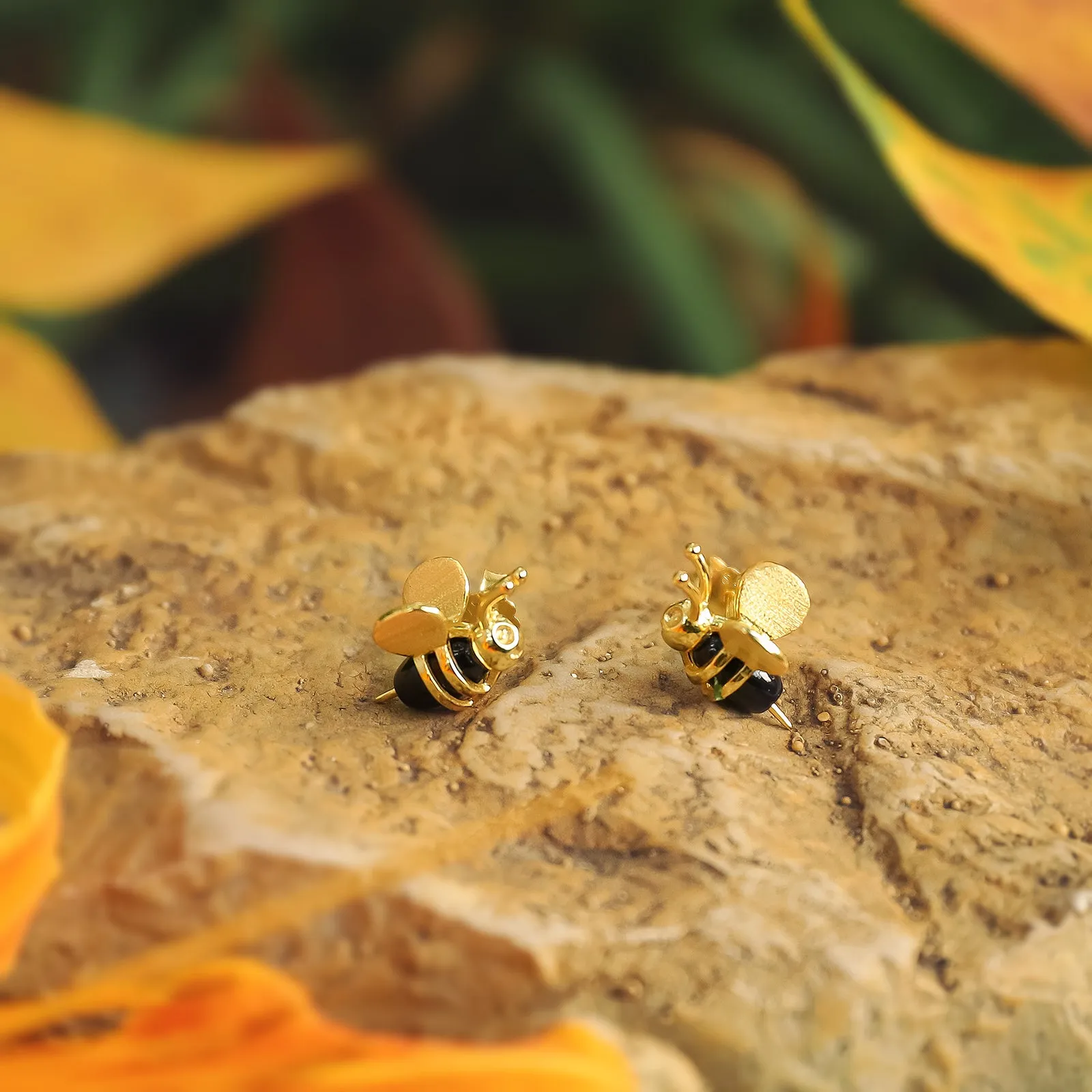 Honey Bee Stud Earrings sold by Selenichast product image thumbnail 3
