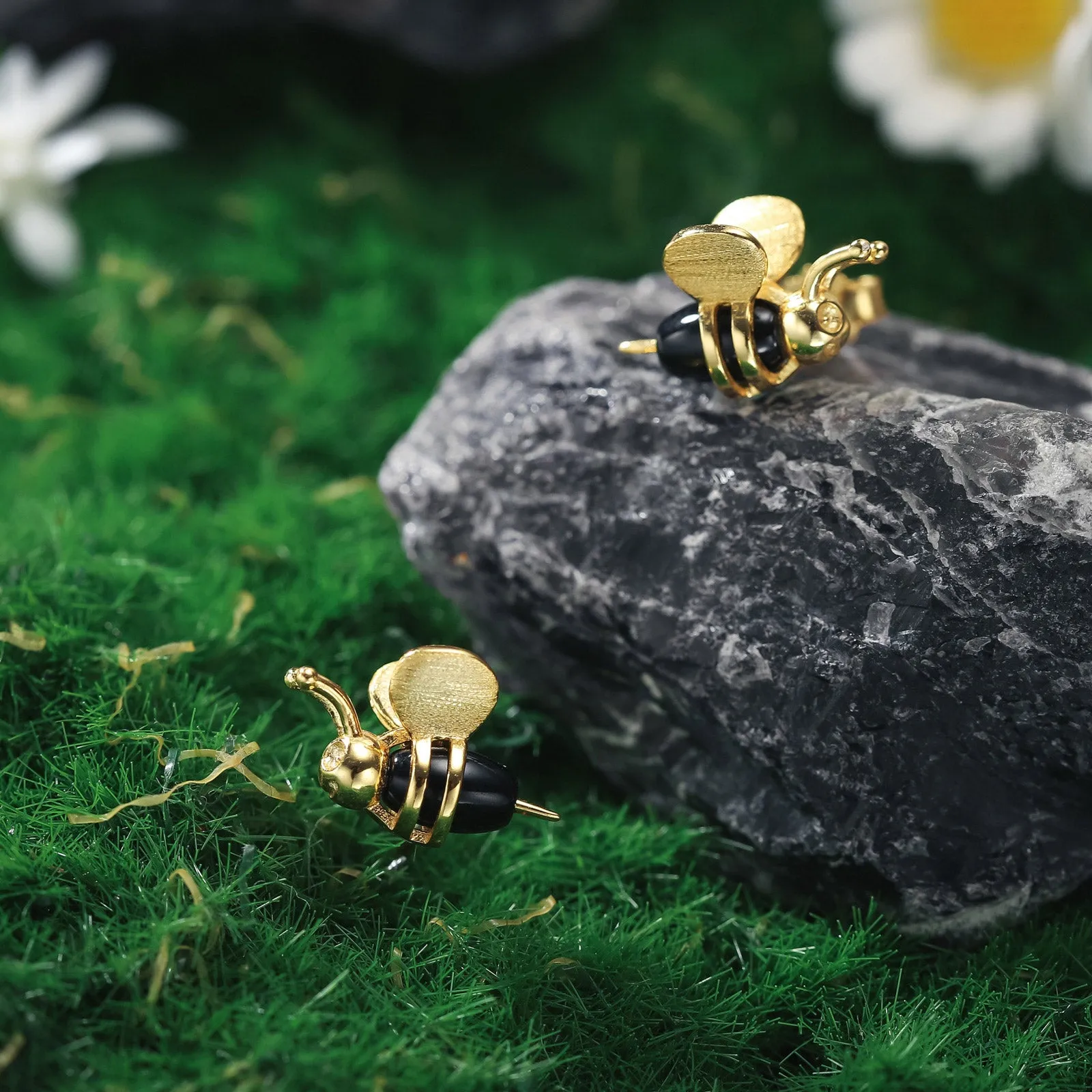 Honey Bee Stud Earrings sold by Selenichast product image thumbnail 5