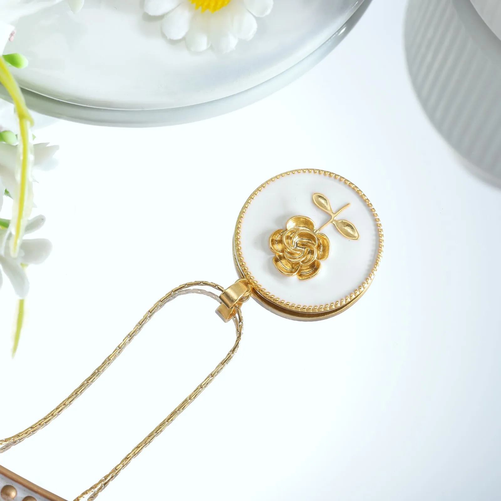 Vintage Rose Necklace sold by Selenichast product image thumbnail 3