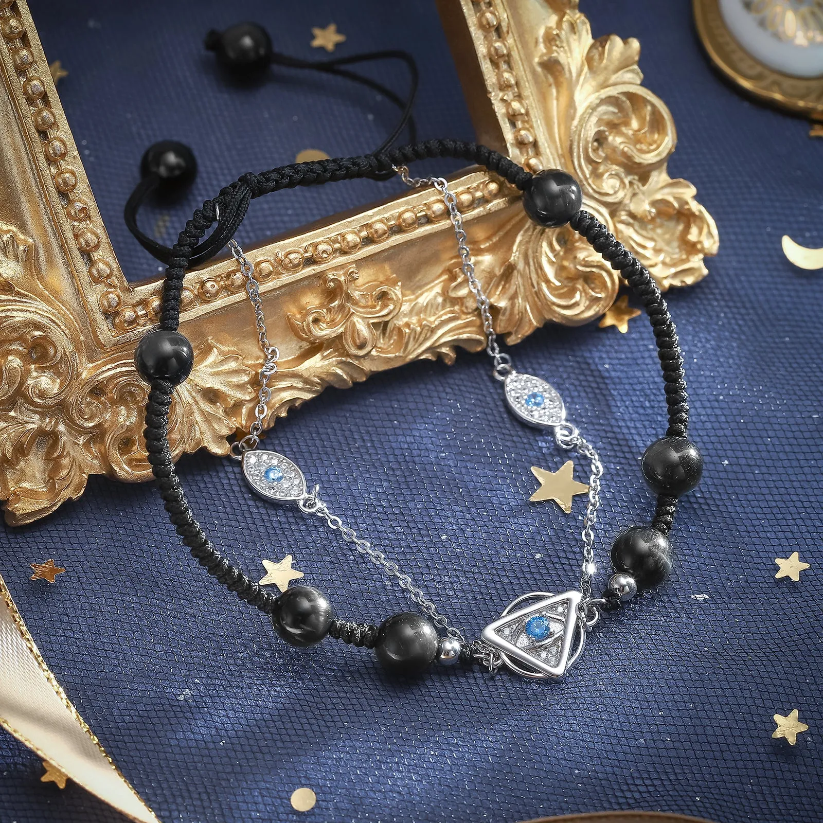 Evil Eye Braided Bracelet sold by Selenichast product image thumbnail 4