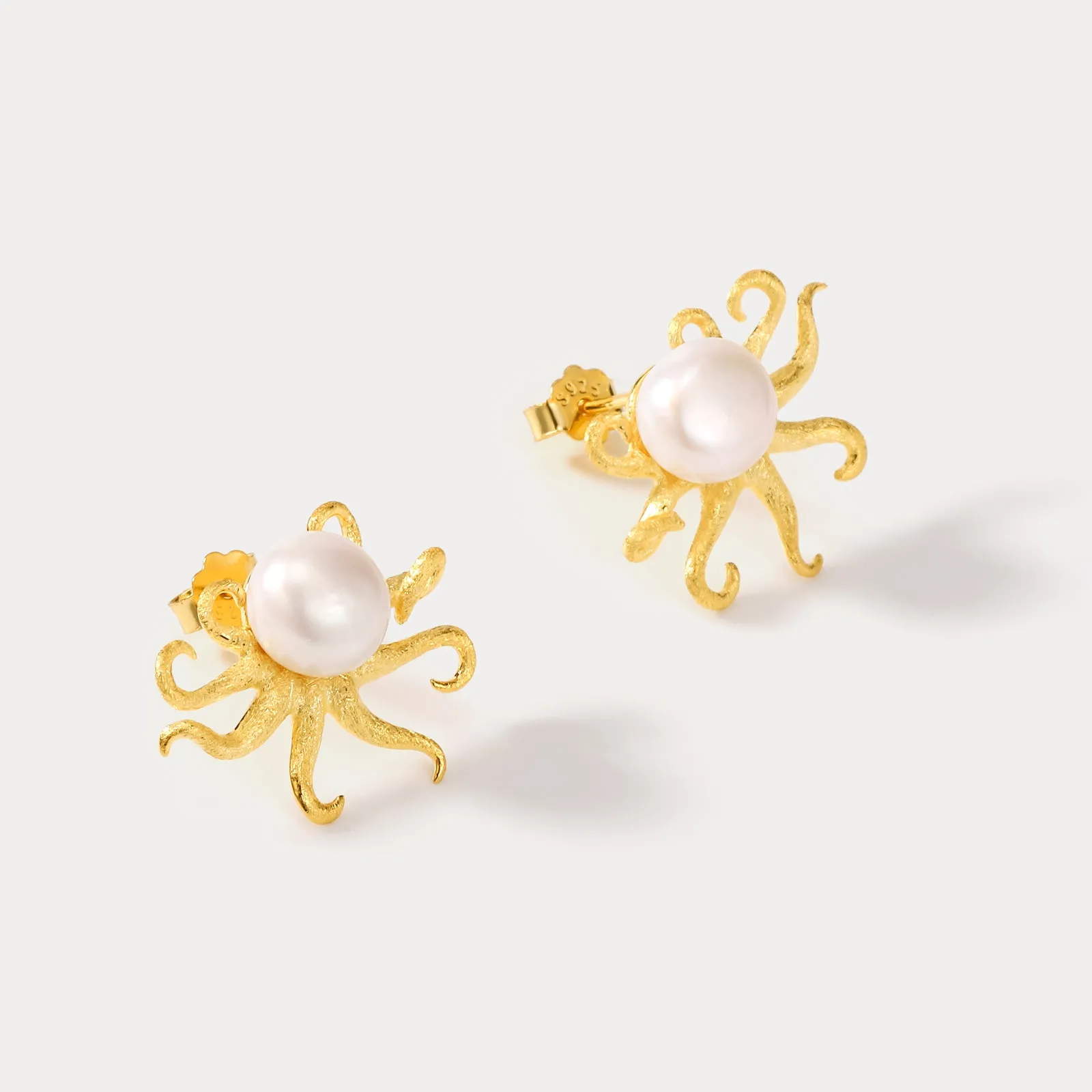 Octopus Pearl Earrings sold by Selenichast product image thumbnail 2