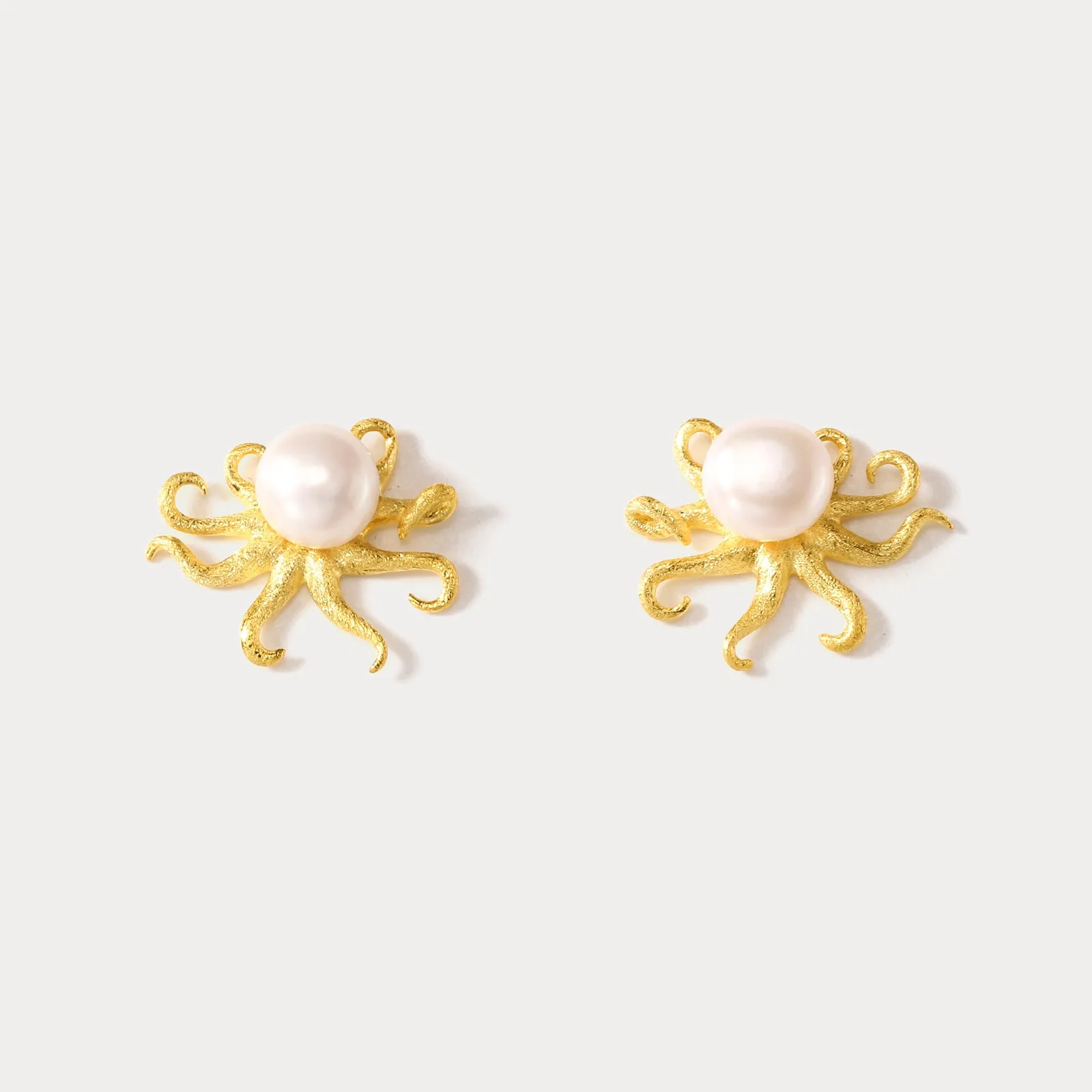 Octopus Pearl Earrings sold by Selenichast