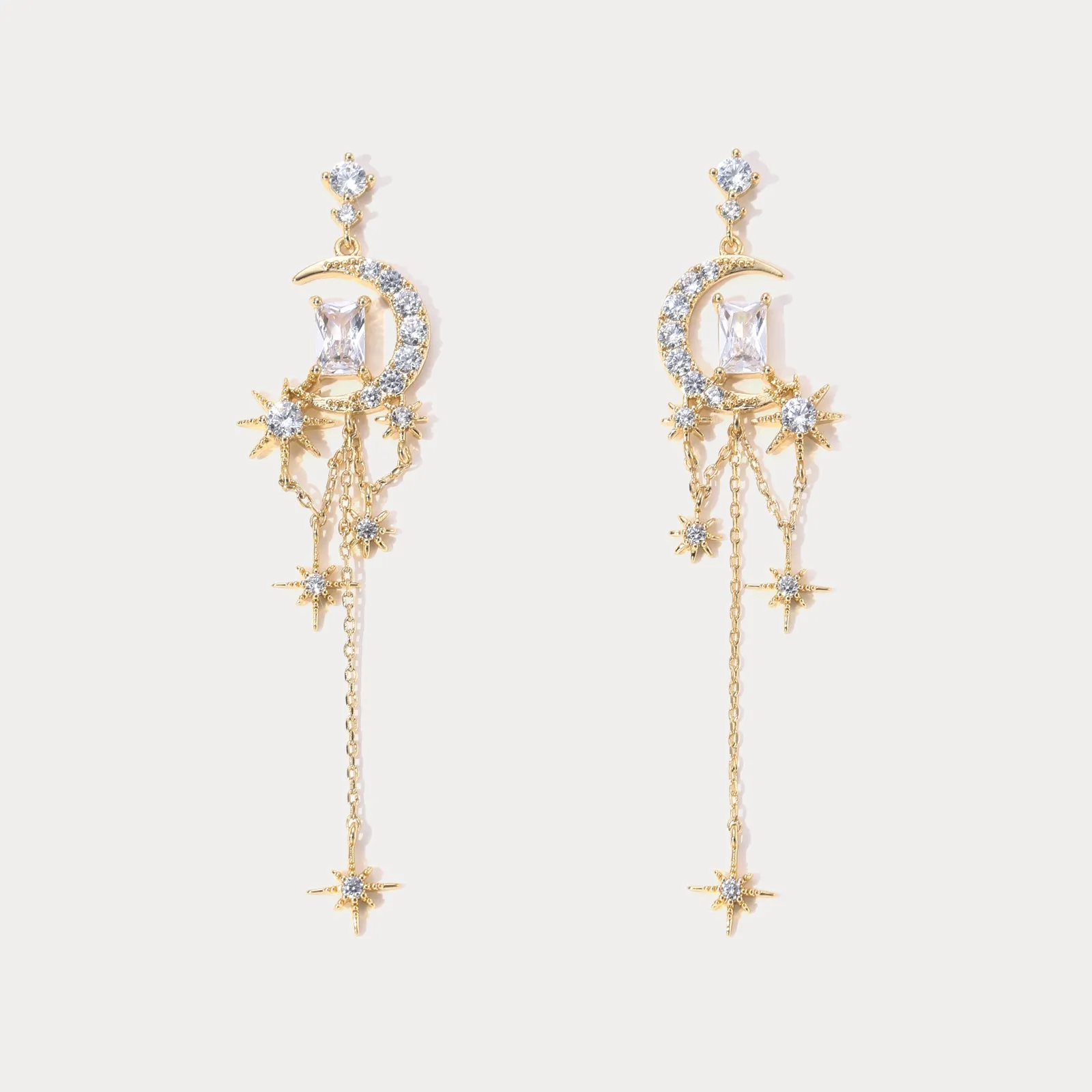 Moon and Star Earrings sold by Selenichast