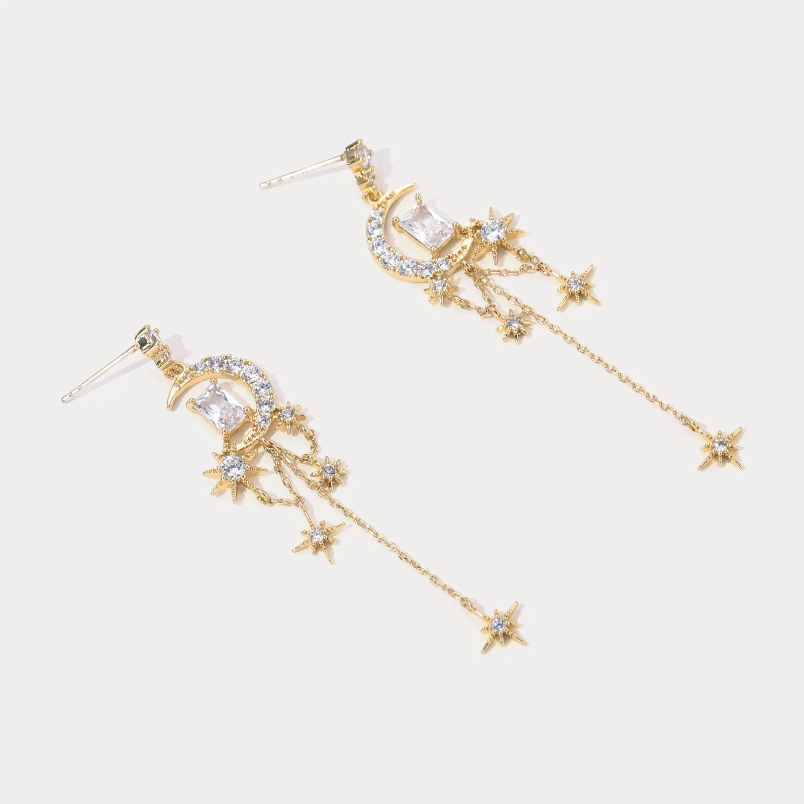 Moon and Star Earrings sold by Selenichast product image thumbnail 5