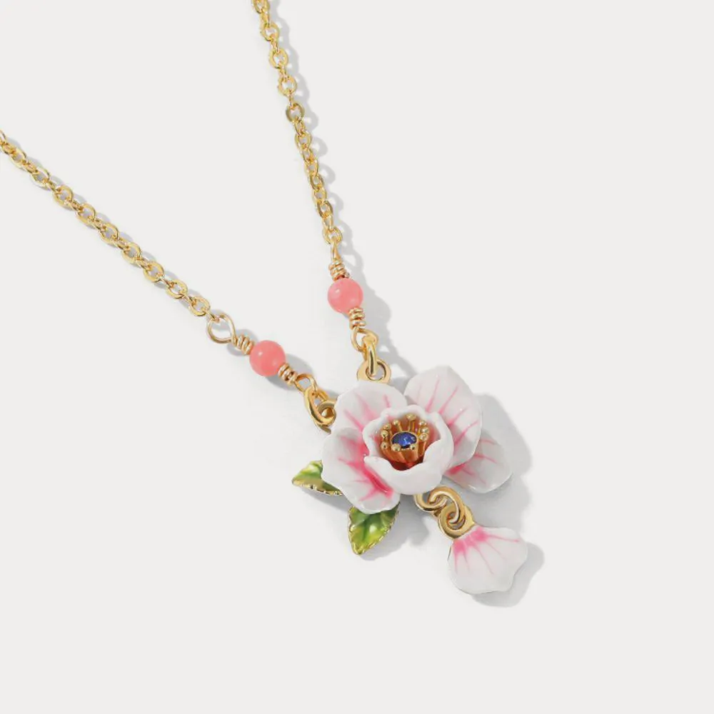 Pink Rose Necklace sold by Selenichast product image thumbnail 2