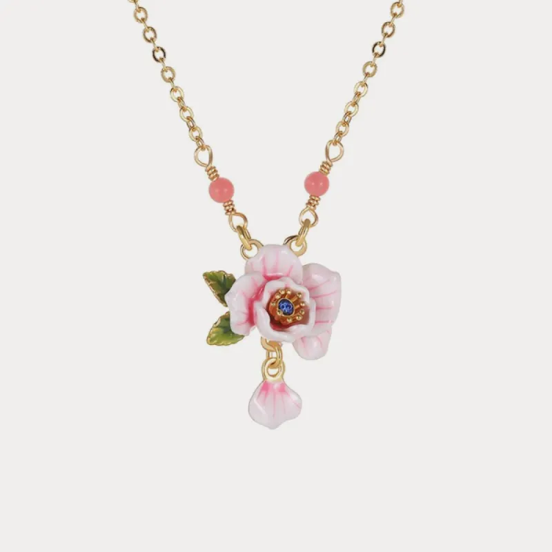 Pink Rose Necklace sold by Selenichast