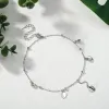 Silver Heart Charm Anklet sold by Selenichast