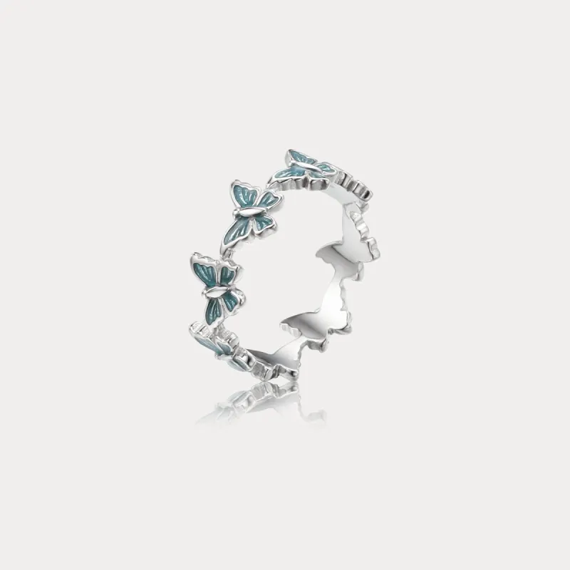 Blue Butterfly Ring sold by Selenichast