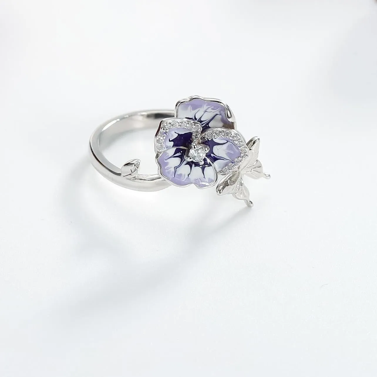 Pansy Butterfly Ring sold by Selenichast