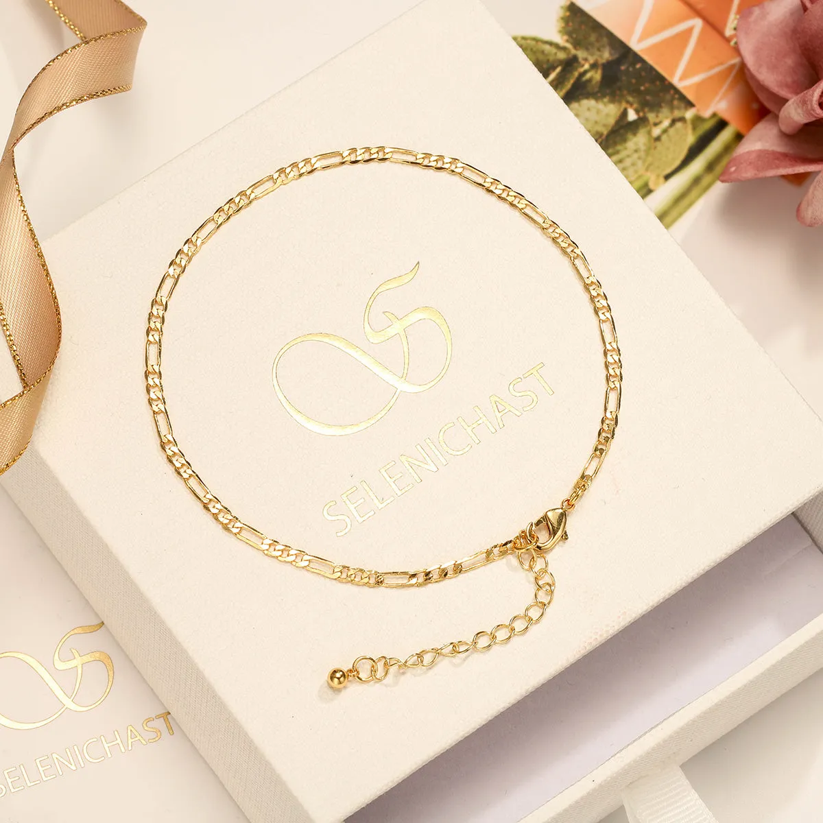 Figaro Chain Anklet sold by Selenichast product image thumbnail 2