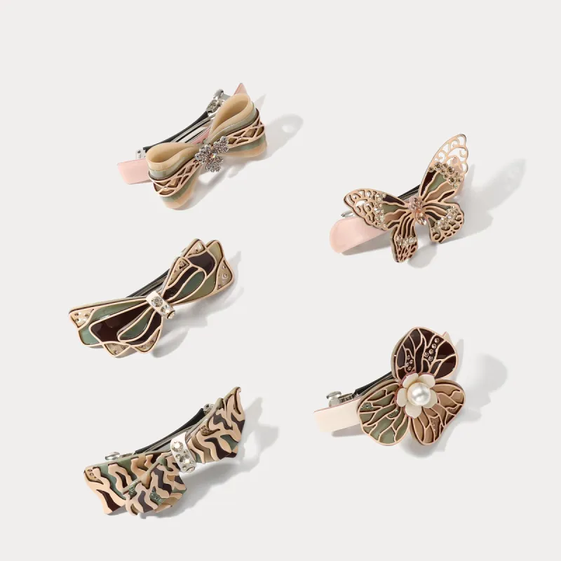 Bow Tie Colorblock Claw Clips sold by Selenichast