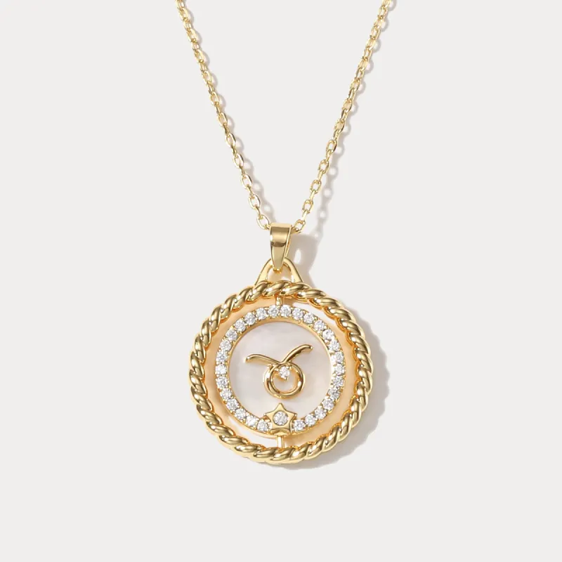 Taurus Galaxy Constellation Pendant Necklace sold by Selenichast