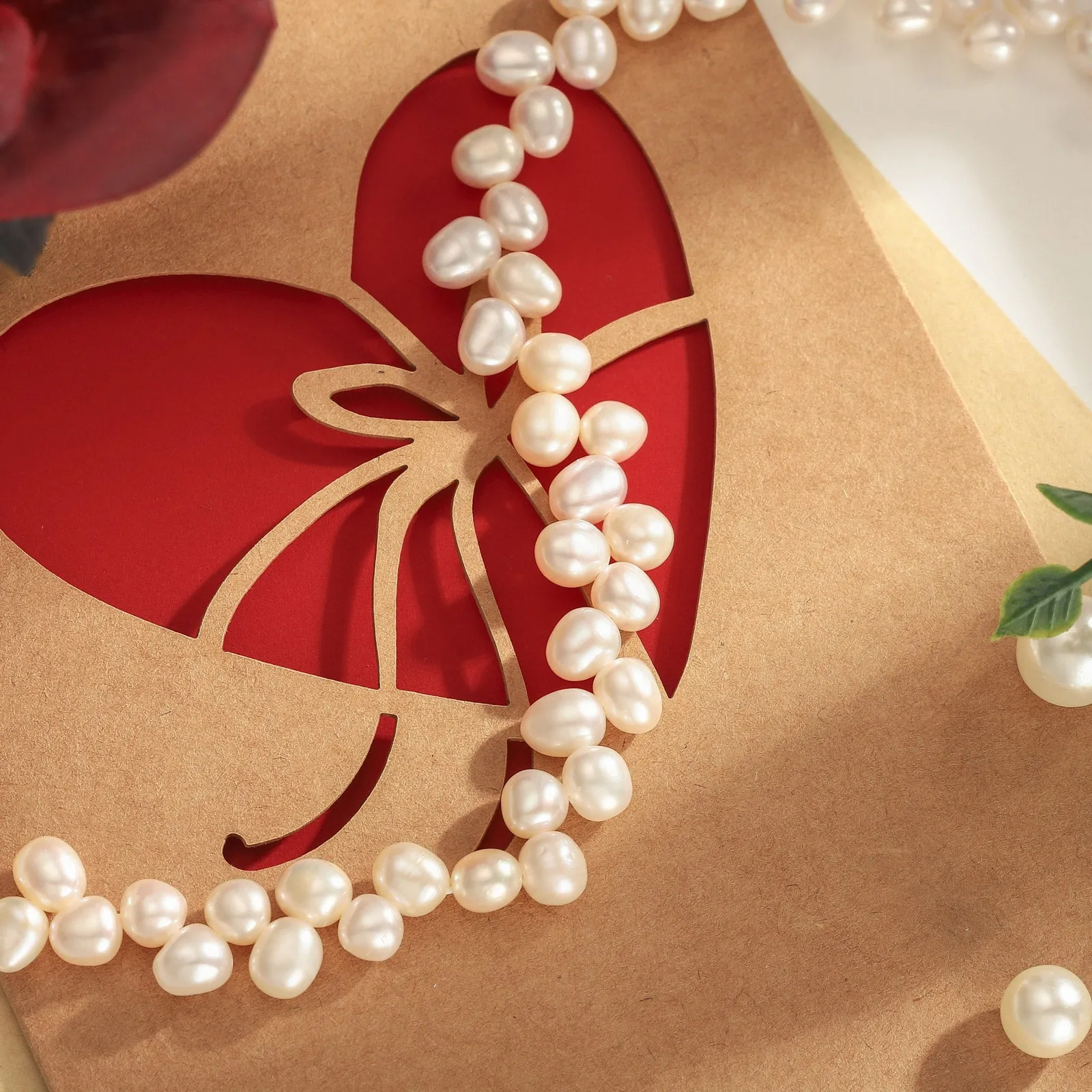 Interlaced Pearl Necklace sold by Selenichast product image thumbnail 3