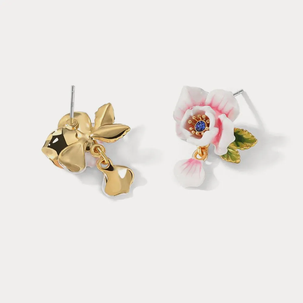 Pink Rose Earrings sold by Selenichast product image thumbnail 5