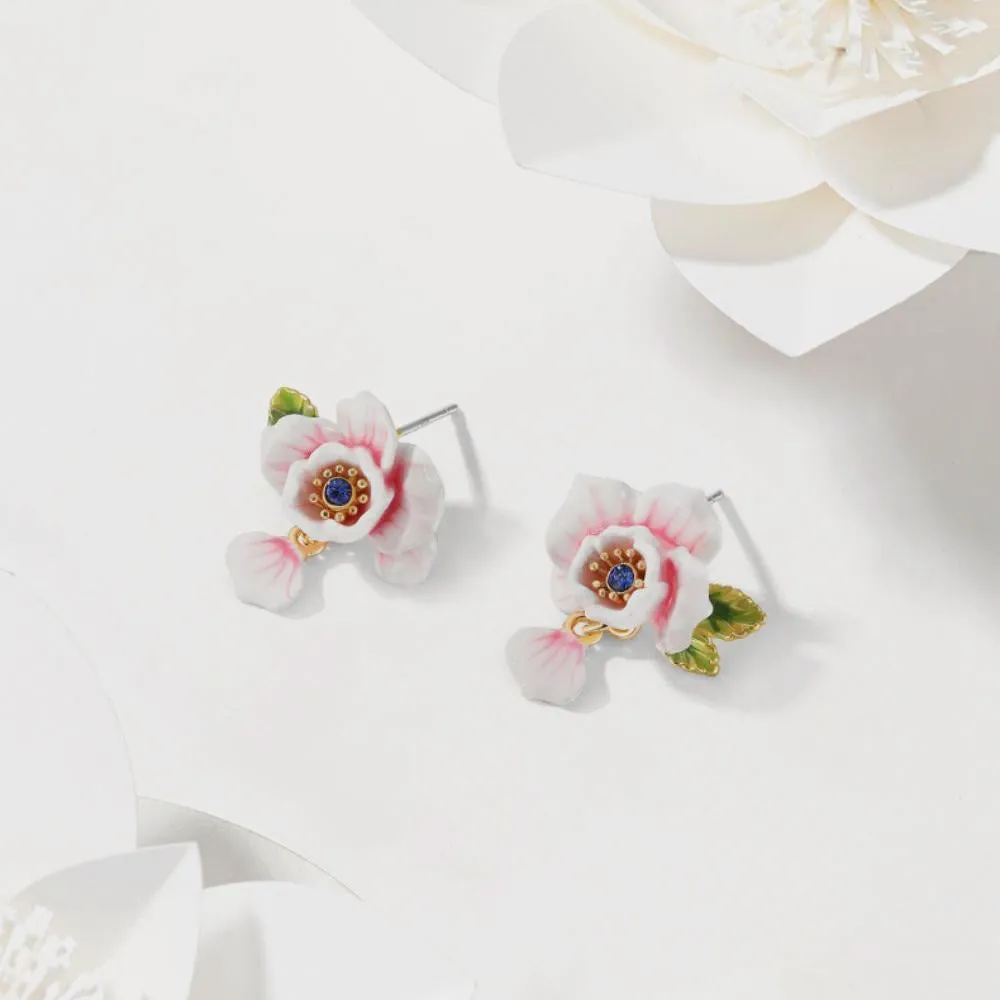 Pink Rose Earrings sold by Selenichast product image thumbnail 4