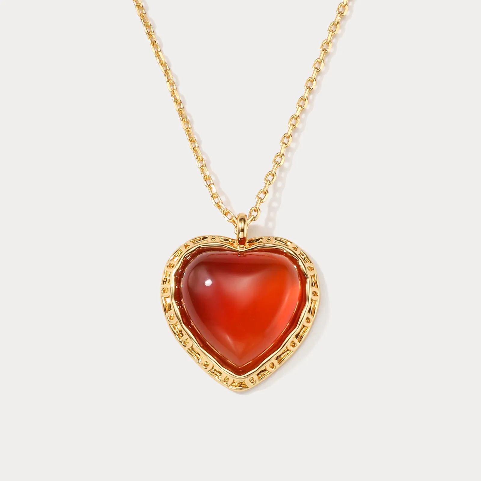 Ruby Heart Necklace sold by Selenichast