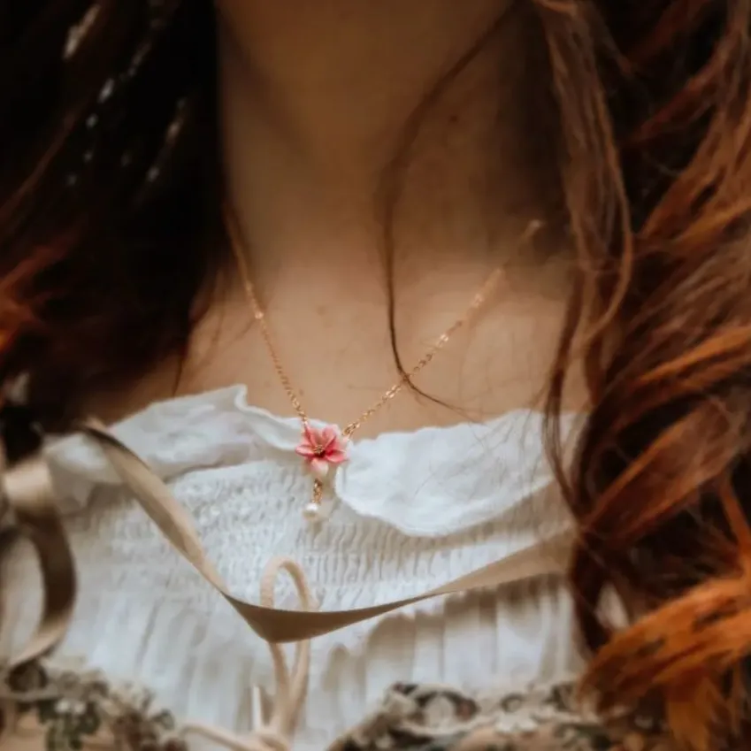 Magnolia Necklace sold by Selenichast product image thumbnail 3
