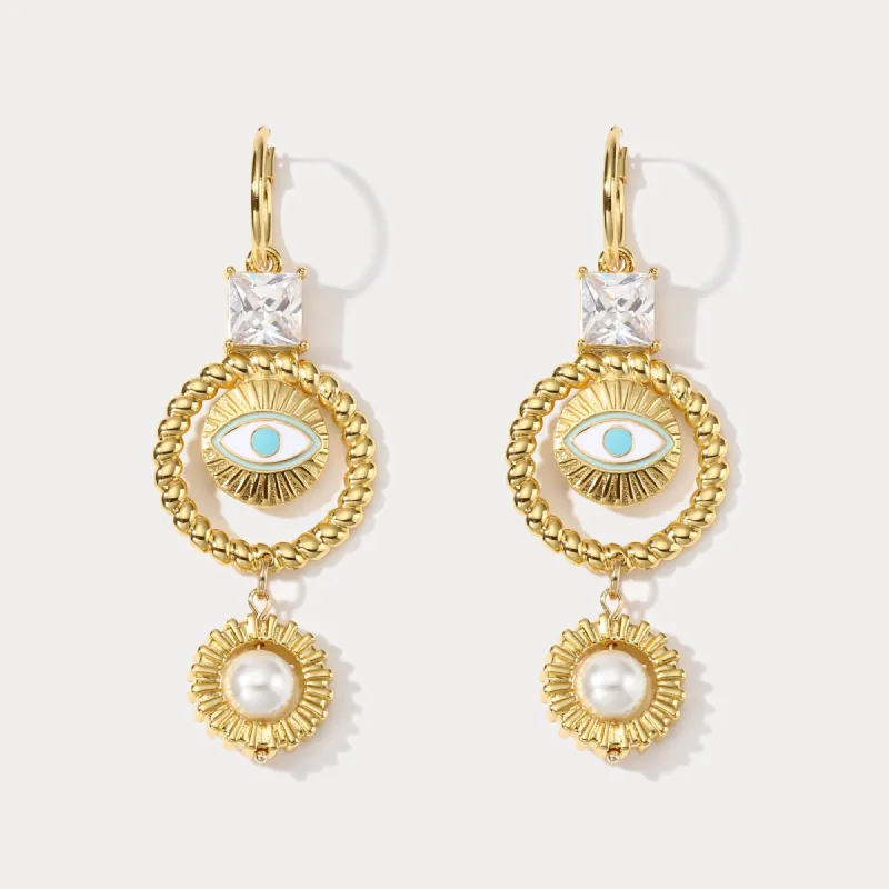 Devil Eye Drop Earrings sold by Selenichast