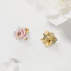 Pink Rose Earrings sold by Selenichast